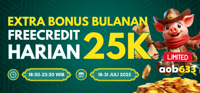 EXTRA BONUS BULANAN: FREECREDIT 25K